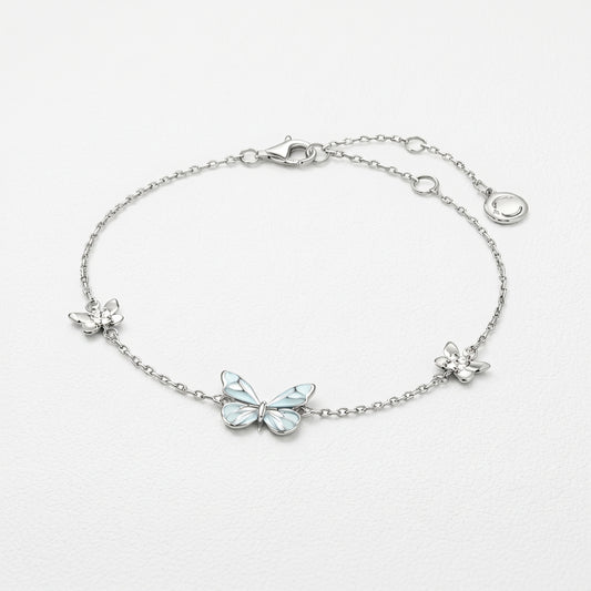 Blue Morpho Butterfly Bracelet