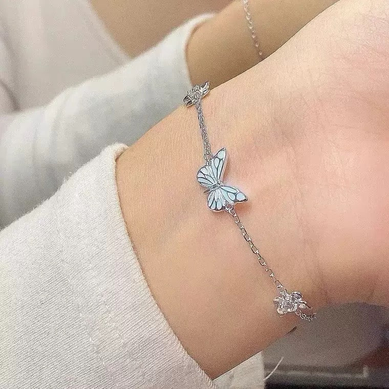 Blue Morpho Butterfly Bracelet