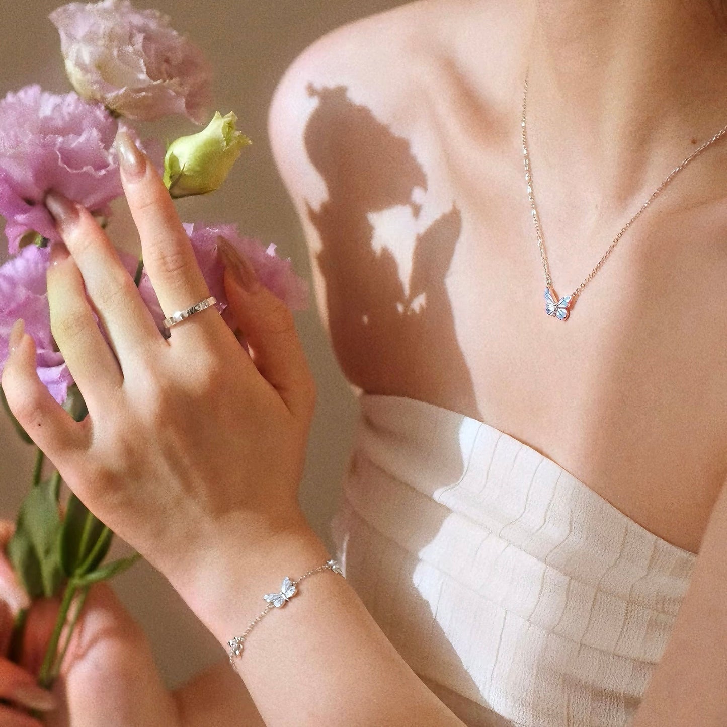 Blue Morpho Butterfly Bracelet