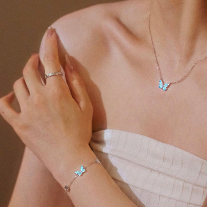 Blue Morpho Butterfly Bracelet